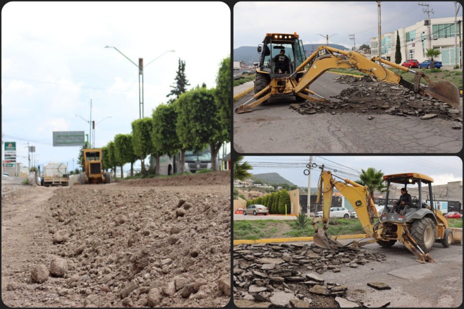 Con millonaria inversión, comienza rehabilitación del bulevar Panorámico de Pachuca