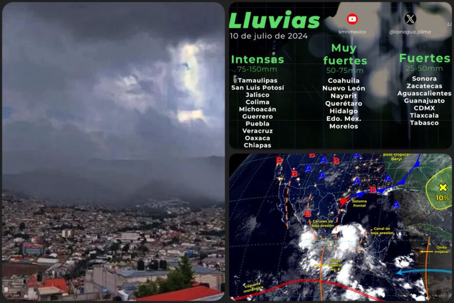 #Clima: Nublados y lluvias se esperan en Hidalgo para este miércoles