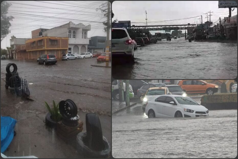 #EnFotos | ¡Se cae el cielo en Pachuca! Así las afectaciones por el aguacero de este sábado