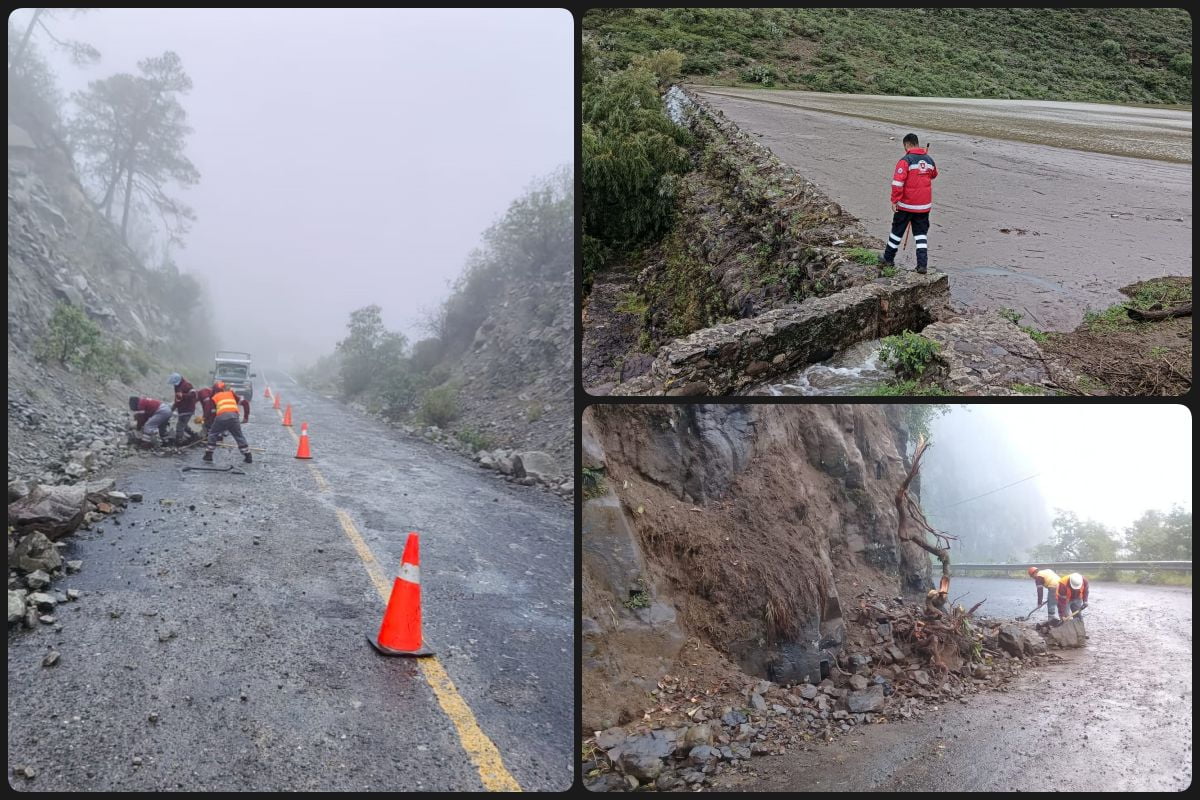 Apoya Protección Civil ante afectaciones por el clima lluvioso en Hidalgo