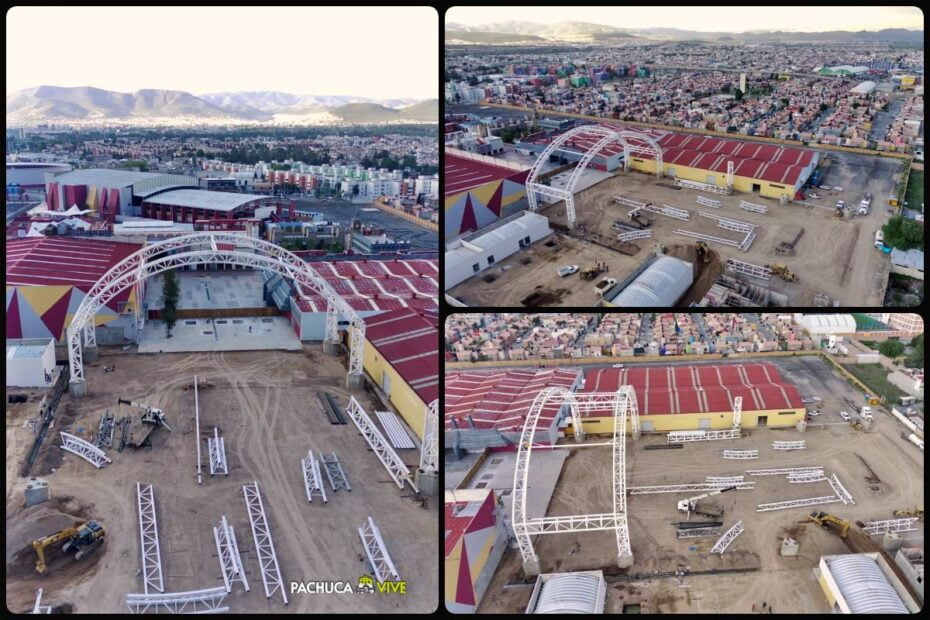 Construyen nuevo domo para eventos y espectáculos en Pachuca | VIDEO