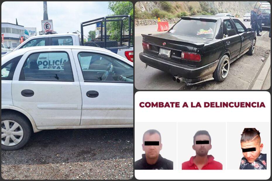 Autos robados, uno de ellos en Pachuca, son recuperados por la Policía Estatal