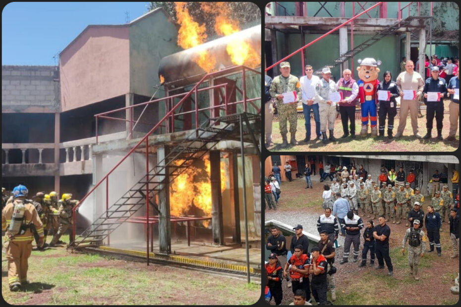 De combate al fuego: realizan mega simulacros en Pachuca