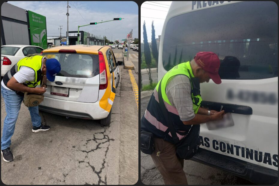 Detectan malas condiciones físico-mecánicas durante operativos al transporte público en Pachuca