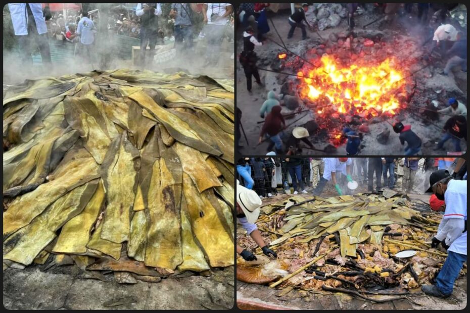 ¡Delicia monumental! Crean en Hidalgo la barbacoa más grande de México | Fotos y video