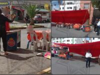 Retiran puesto de barbacoa que invadía la vía pública en Pachuca