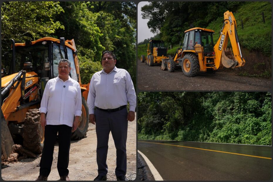 Destina gobierno estatal recursos extraordinarios para rehabilitar carreteras destrozadas por las lluvias