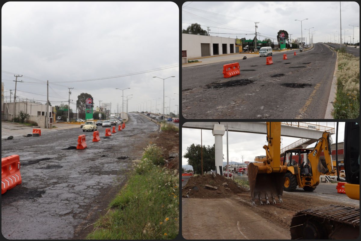 Comienza repavimentación de esta importante vialidad de Pachuca; colocarán concreto hidráulico