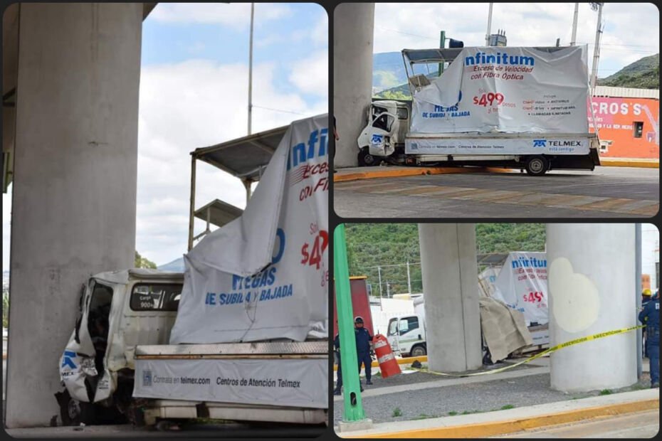 Conductor pierde la vida al estrellar su vehículo publicitario contra un puente en bulevar Colosio