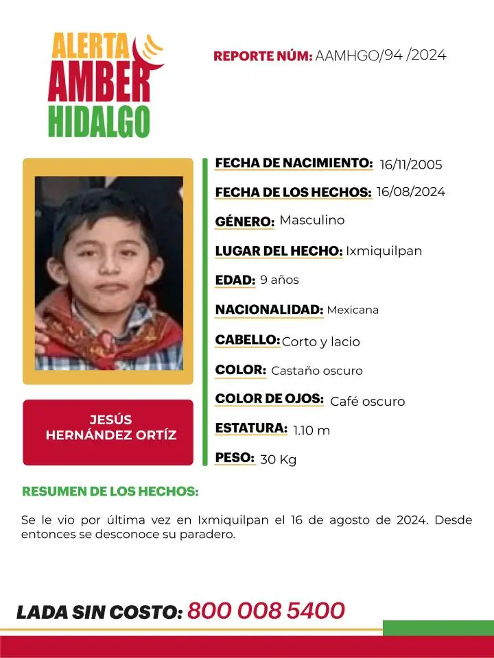 Activan Alerta AMBER por dos menores desaparecidos en Hidalgo; piden ayuda para localizarlos