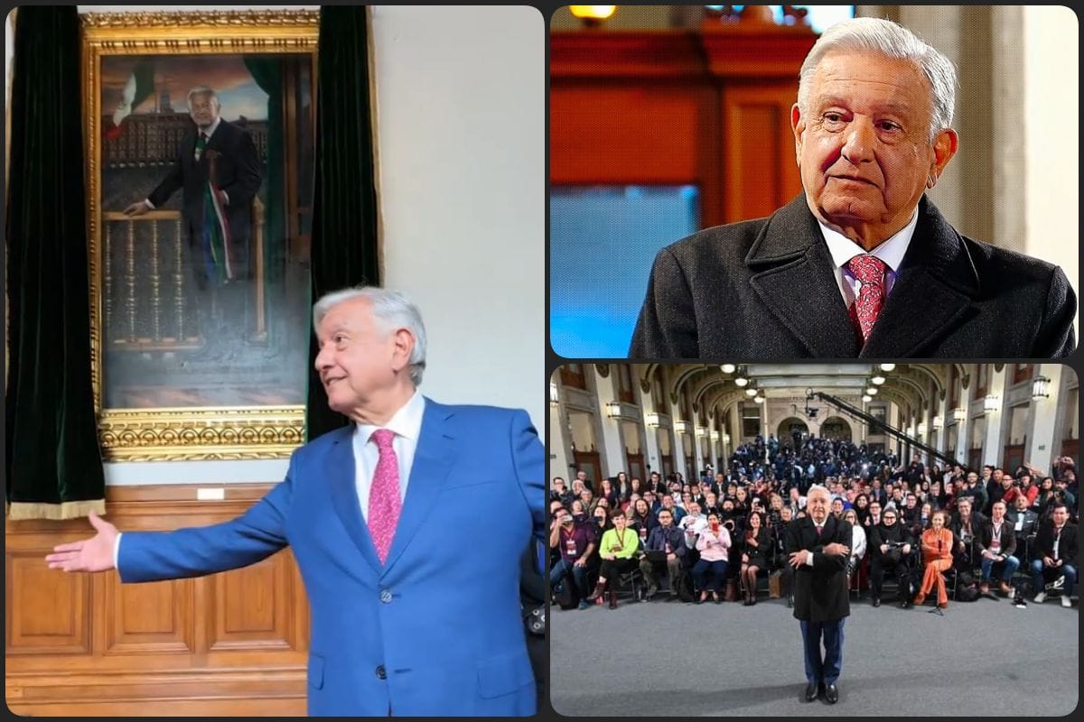 AMLO se despide entre lágrimas de su última mañanera y devela retrato al óleo | VIDEOS