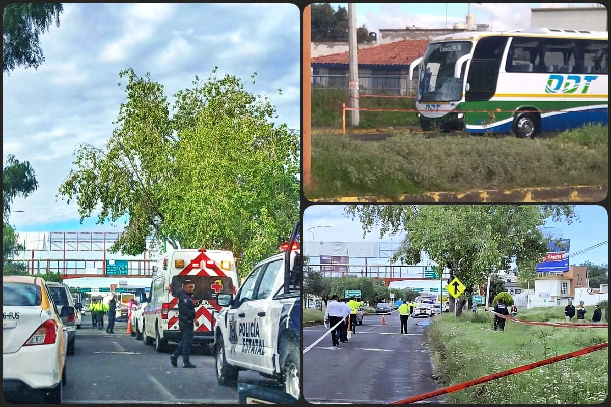 Persona pierde la vida tras ser atropellada por autobús ODT en el sur de Pachuca; chofer se dio a la fuga