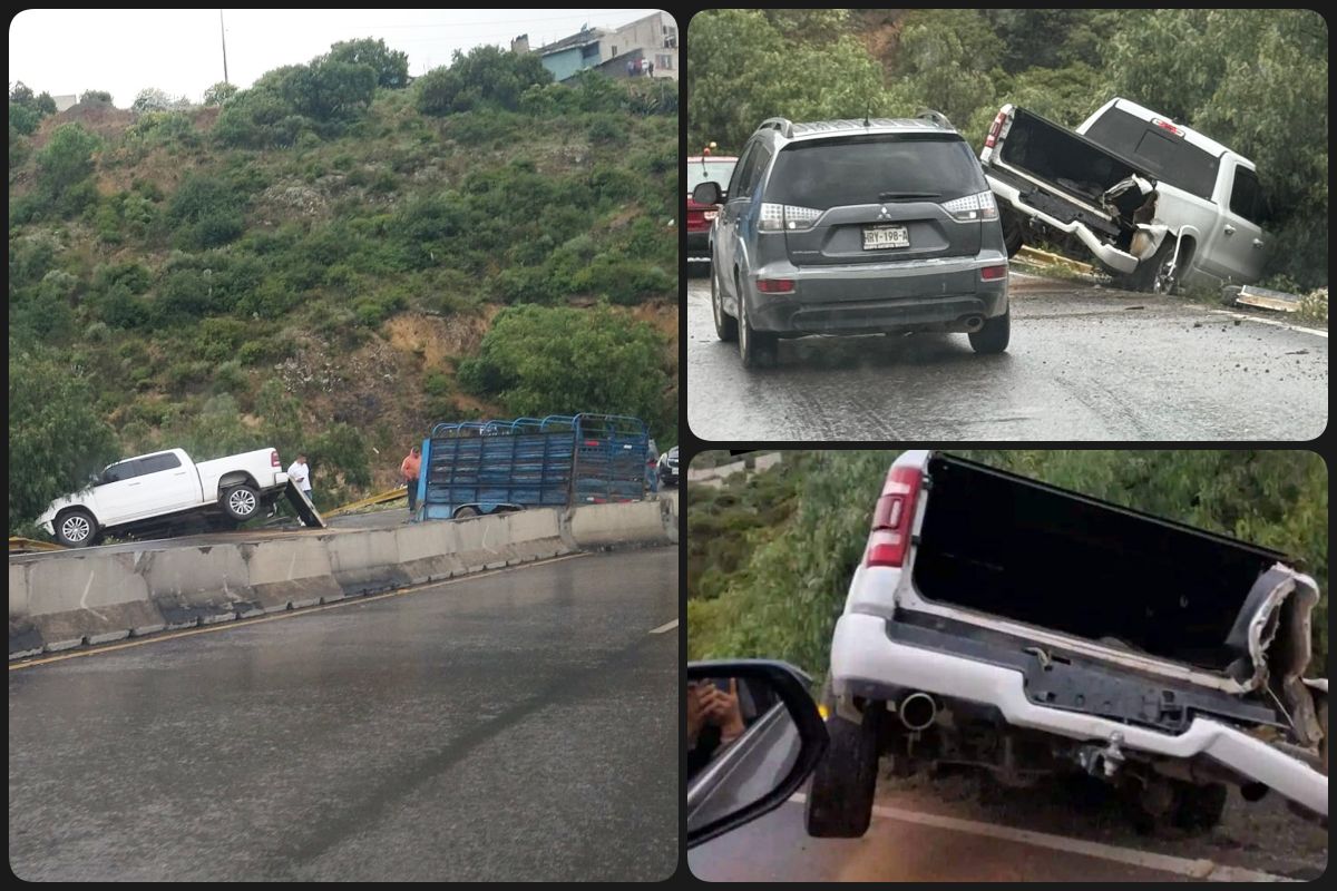 Se accidenta camioneta al desprenderse remolque en el Corredor de la Montaña