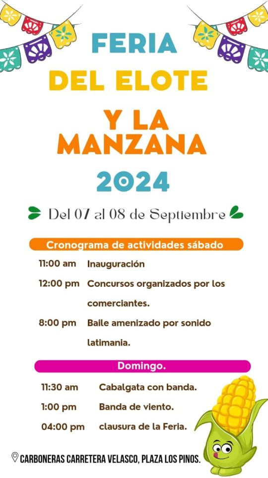 Feria del Elote y la Manzana en bella comunidad de Mineral del Chico, este fin de semana