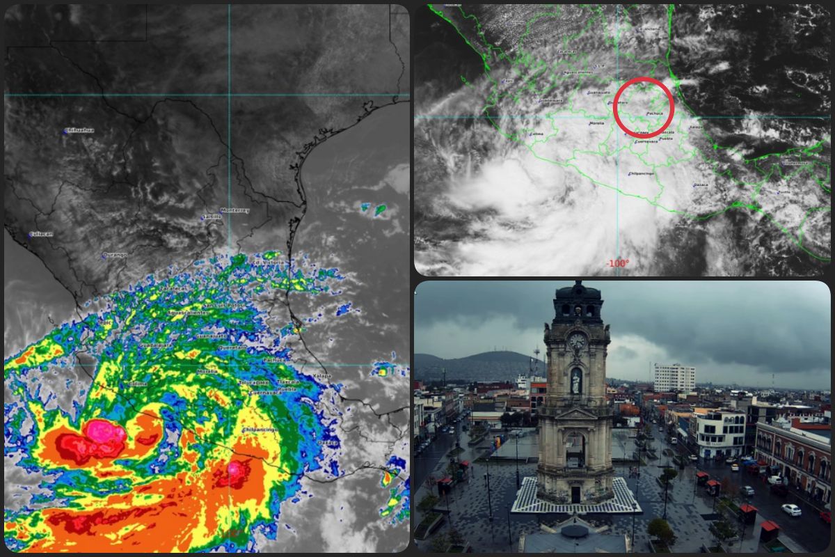 Amplia circulación del huracán John afecta a Hidalgo con lluvias