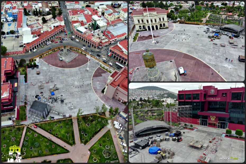 Últimos detalles de la rehabilitación de Plaza Juárez de Pachuca; así luce (fotos y video)