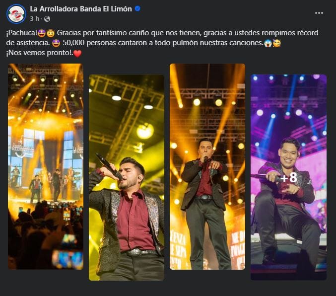 La Feria de Pachuca 2024 rompe récord de asistencia con la Arrolladora Banda El Limón