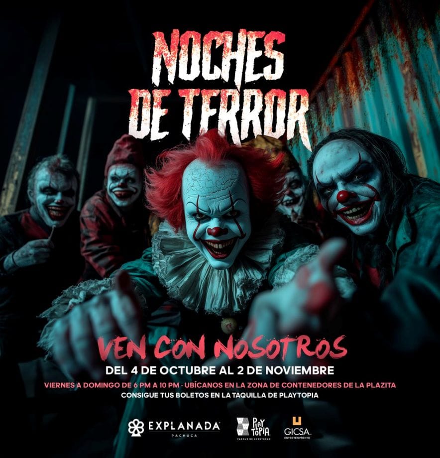 El miedo se apodera de Explanada Pachuca con sus Noches de Terror