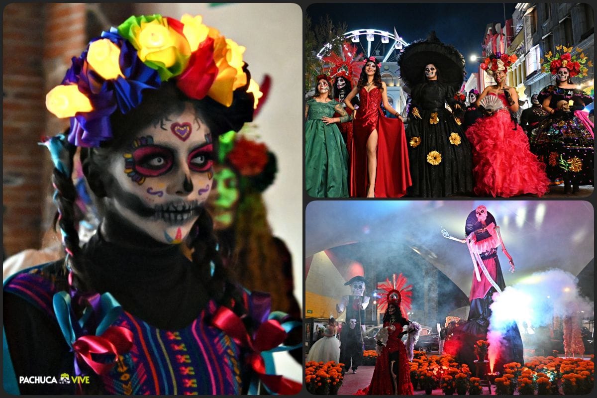 El Día de Muertos se hace presente en la Feria de Pachuca con el Desfile de Catrinas | GALERÍA