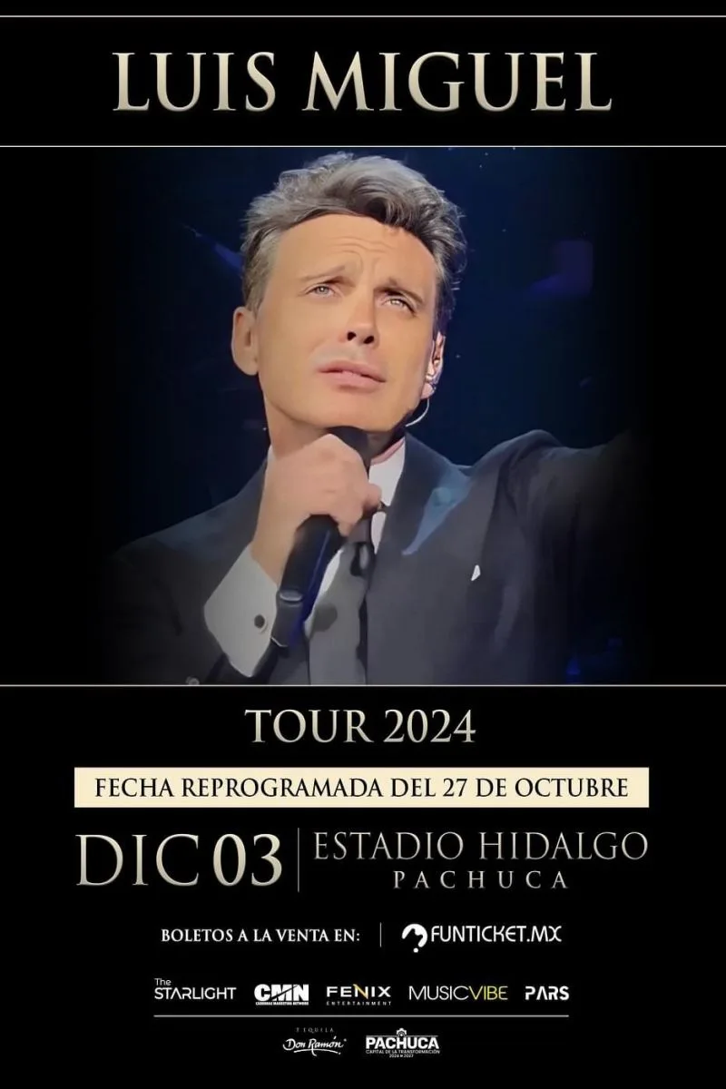 Ya esta la nueva fecha del concierto de Luis Miguel en Pachuca