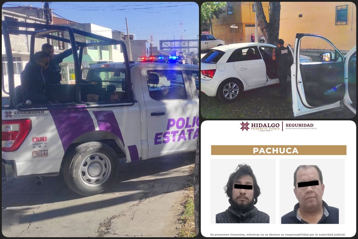 Policías rescatan a mujer que sufrió rapto y abuso en Pachuca; agresores fueron detenidos