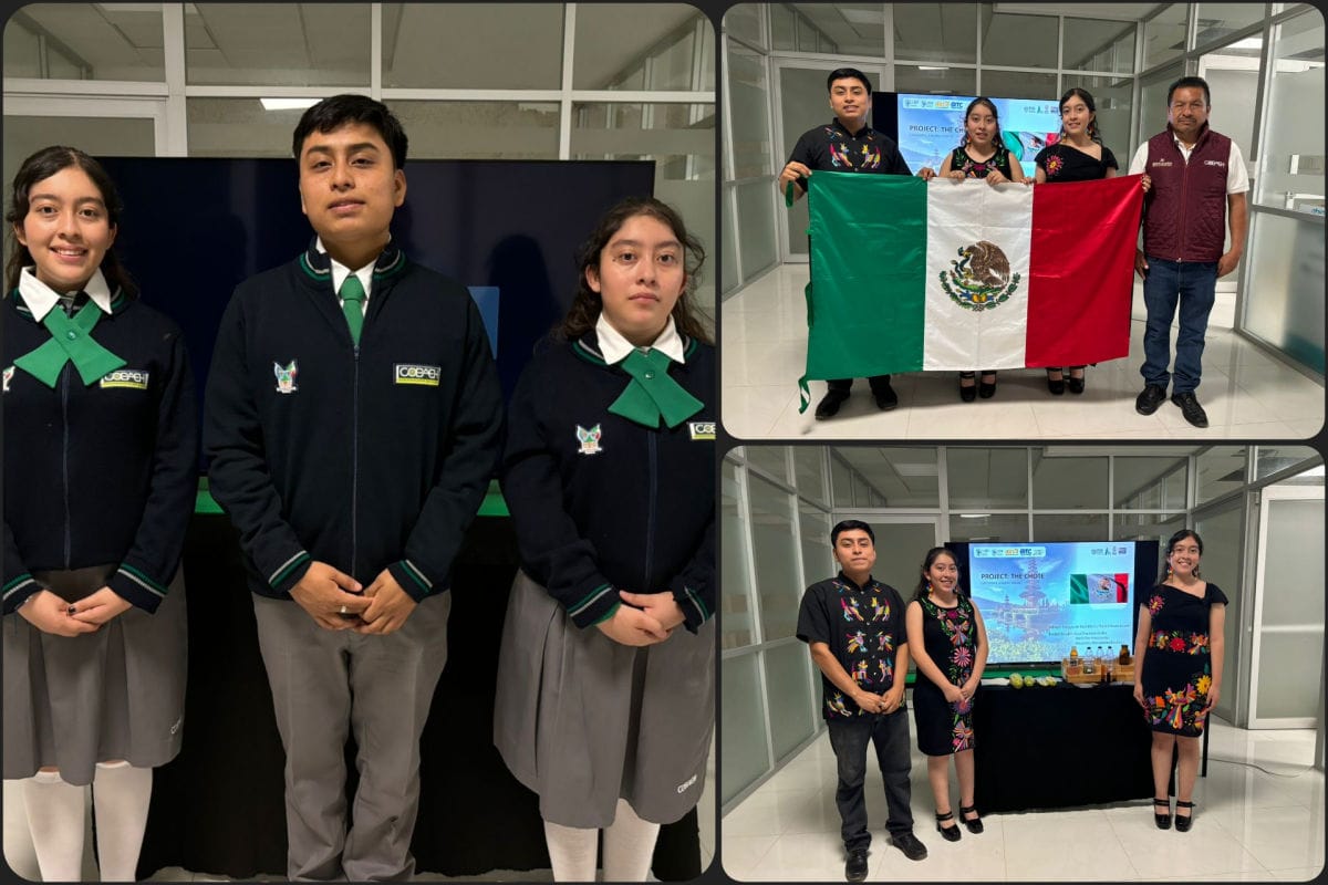 Estudiantes de Hidalgo ganan certamen internacional de ciencia con polímero ecológico