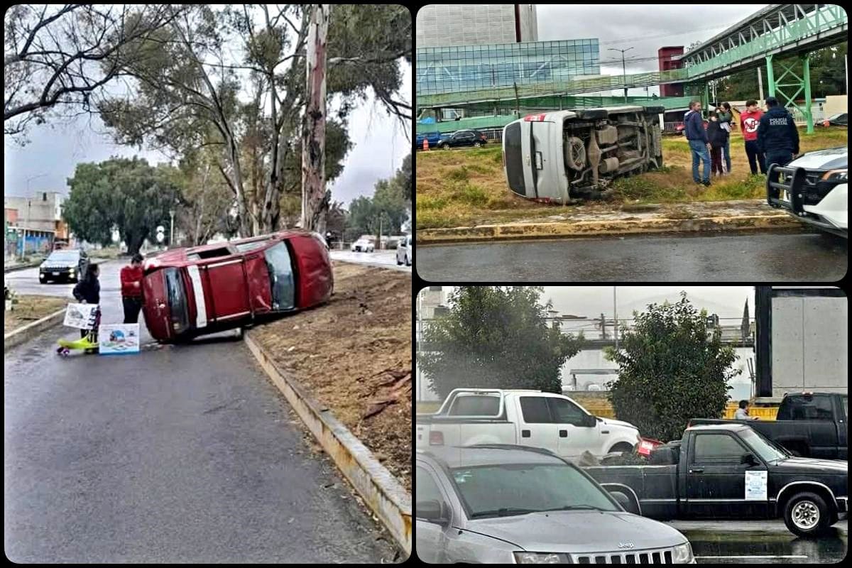 Accidentado miércoles en Pachuca; reportan al menos una decena de percances viales