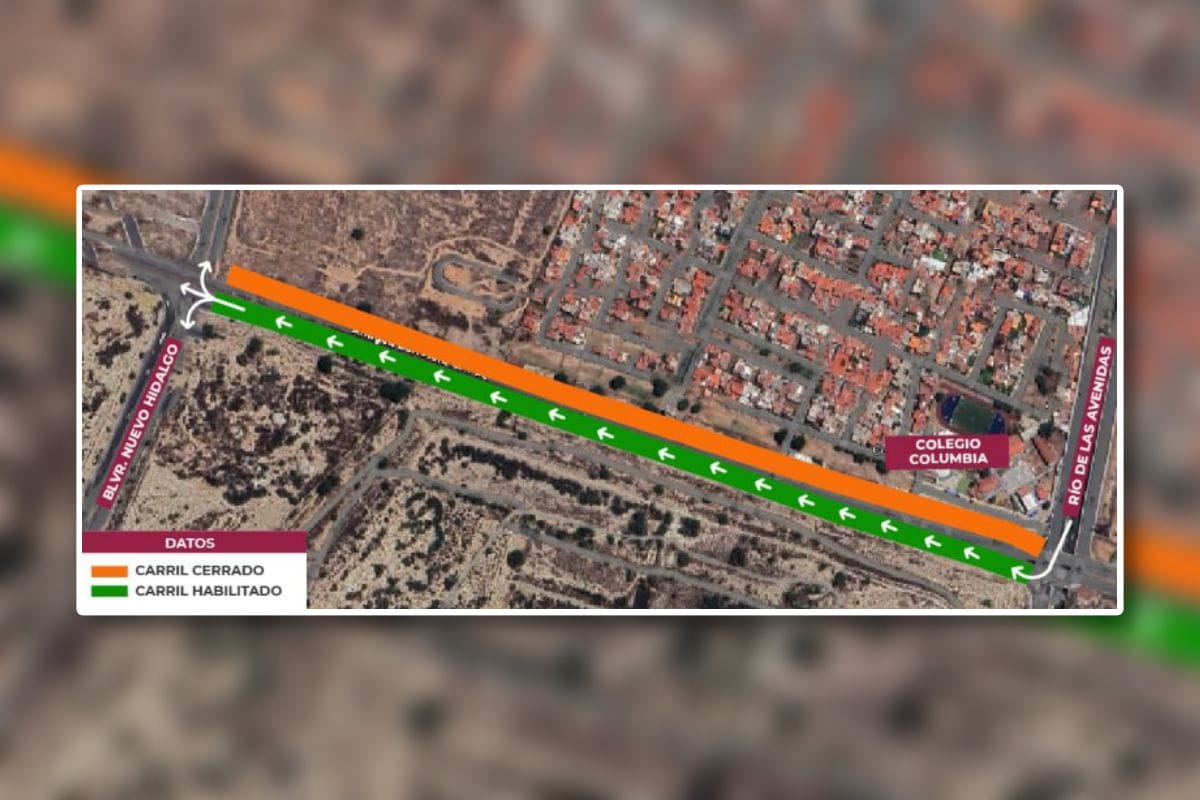 Cierres y cambios a la circulación a partir de este lunes por obras en bulevar de Pachuca