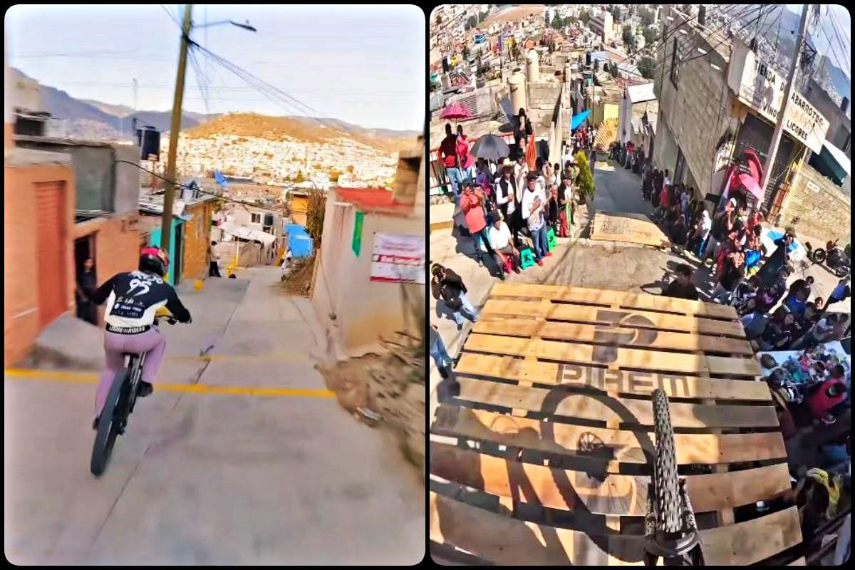 Downhill: así se vivió la espectacular carrera ciclista de descenso por barrios de Pachuca (videos)