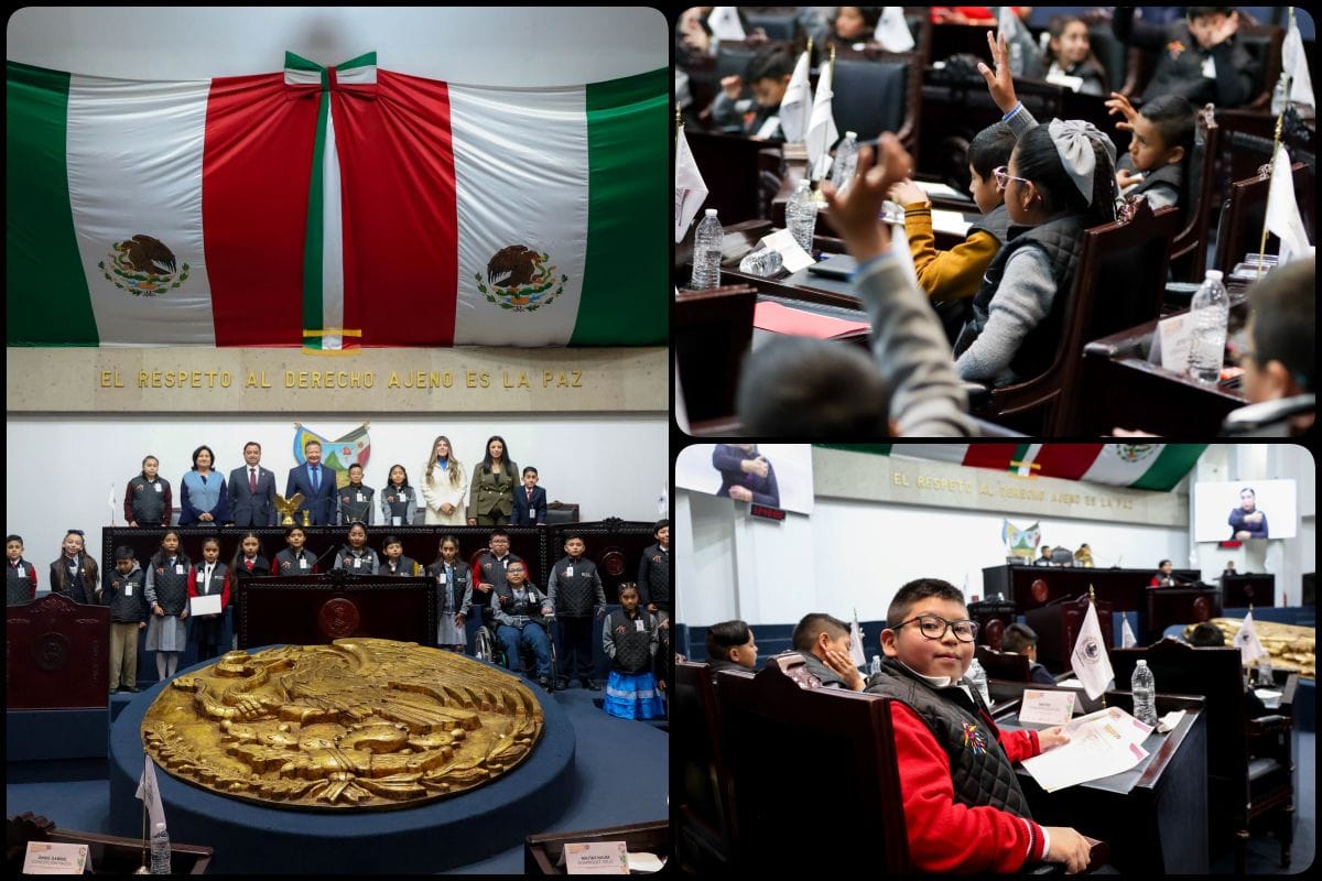 Niñas y niños levantan la voz en el Congreso de Hidalgo