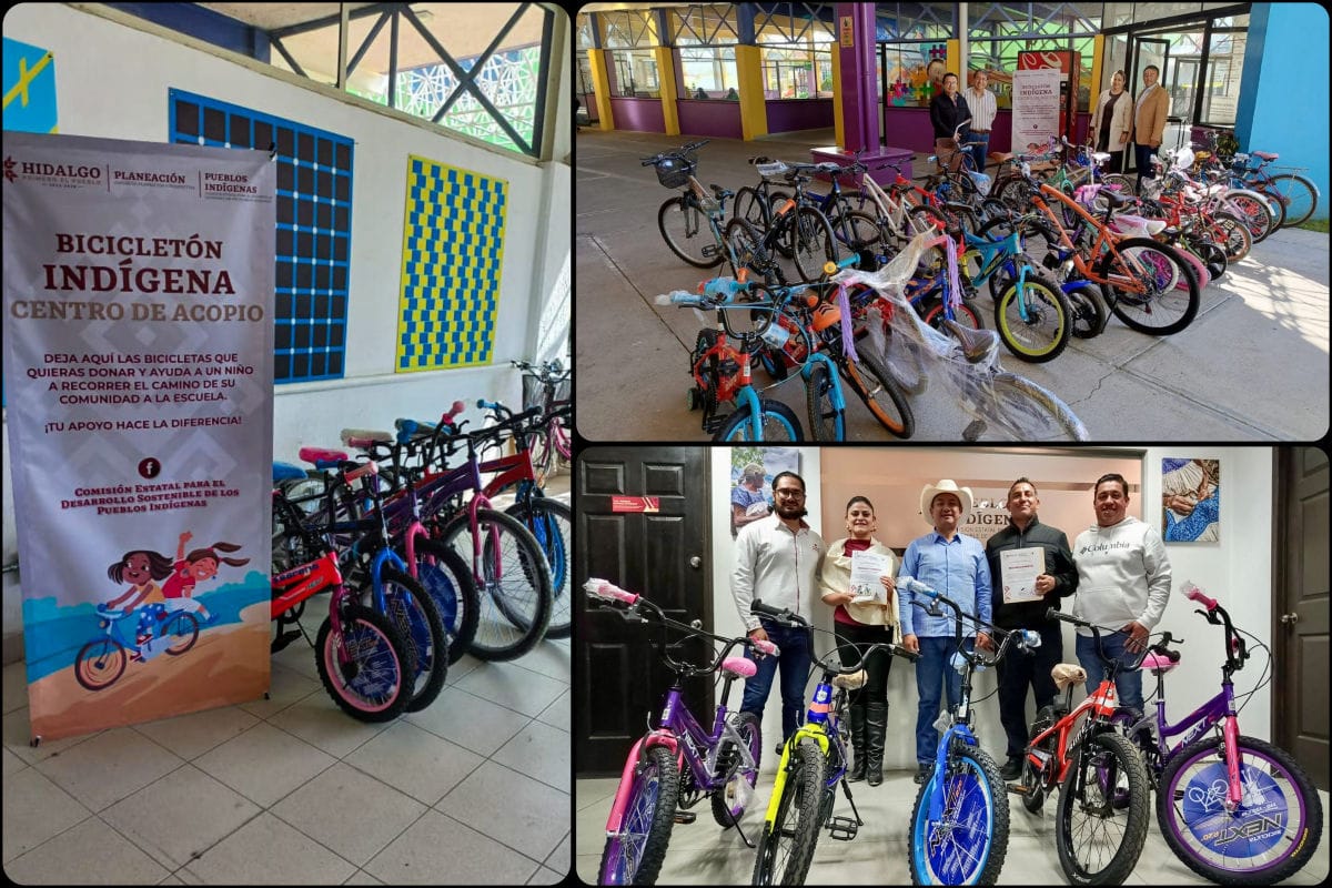 Niñas y niños ganadores de concurso de dibujo serán beneficiarios del Bicicletón Indígena