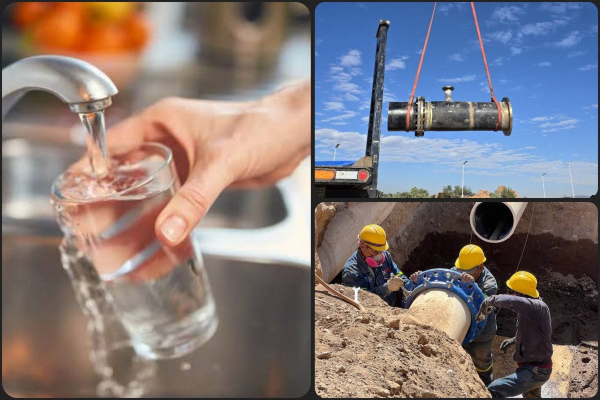 Concluye rehabilitación de medio kilómetro de tubería y comienza recuperación de suministro de agua en zonas centro y oriente de Pachuca