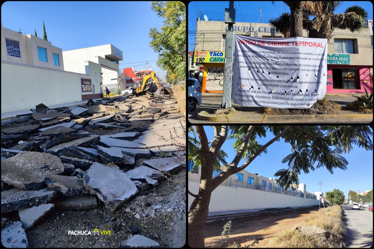 Comienza rehabilitación de avenida principal en esta colonia del sur de Pachuca