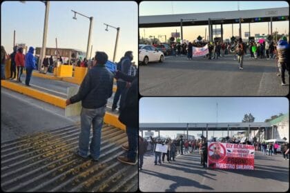 Trabajadores de Ecatepec toman caseta de la autopista México-Pachuca