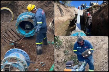 Con ayuda de robot y avanzada tecnología, rehabilitan más de un kilómetro de acueducto que suministra agua en Pachuca