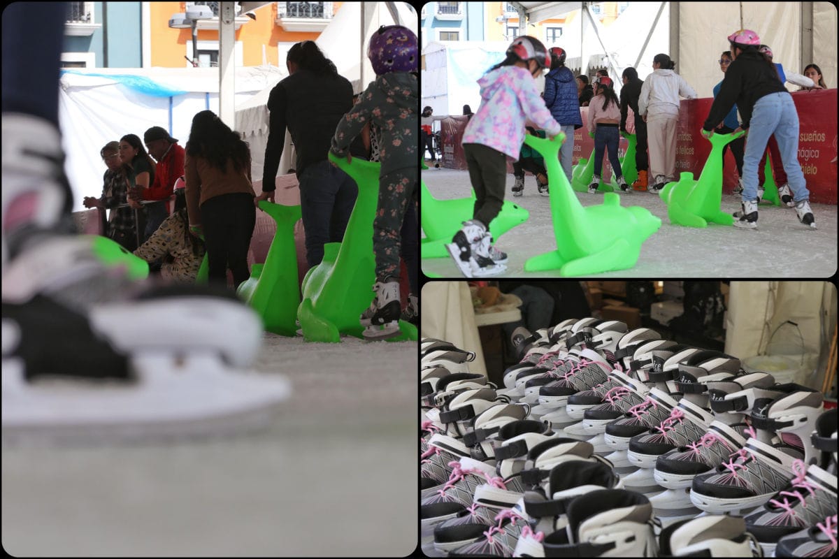 Últimos días de la pista de hielo del centro de Pachuca