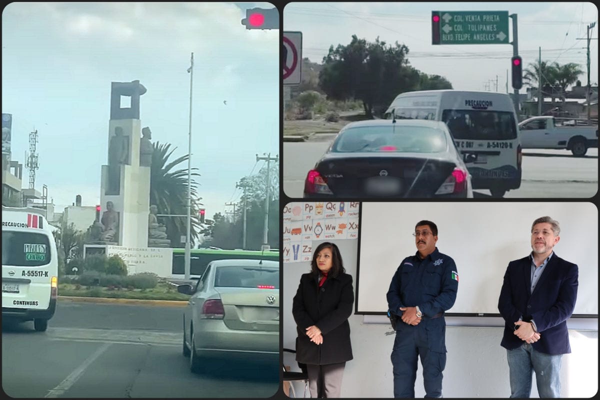 Continúan sanciones a conductores de transporte público de Pachuca exhibidos en redes por pasarse el alto