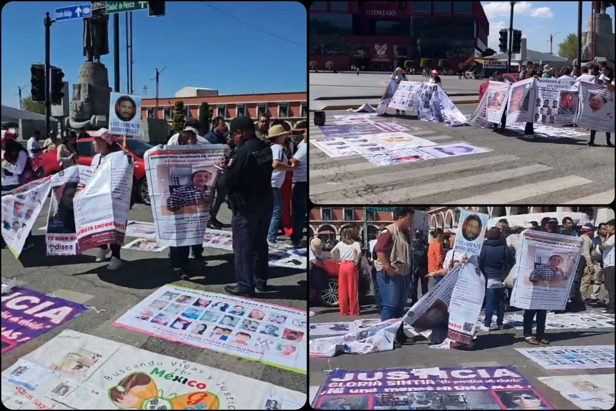 Familiares de personas desaparecidas se manifiestan con bloqueos en Pachuca