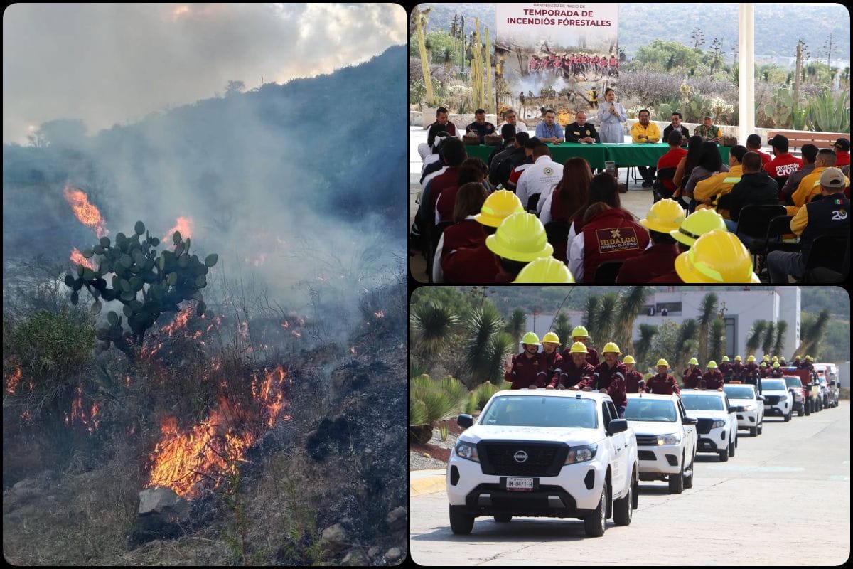 Arranca la Temporada de Incendios Forestales 2025; Hidalgo se prepara con unidad interinstitucional