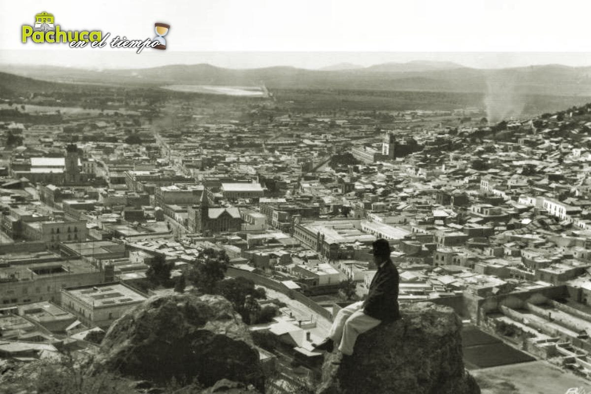 Bella panorámica de Pachuca en 1919