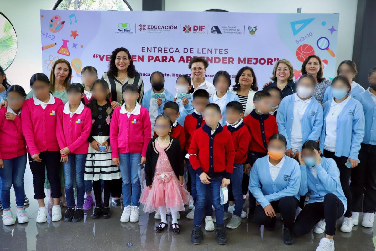 Más de 20 mil niñas y niños de Hidalgo se han beneficiado con el programa 'Ver Bien para Aprender Mejor'